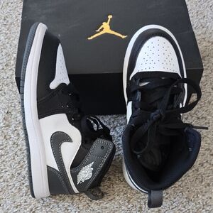Kids Black and White Jordan Sneakers